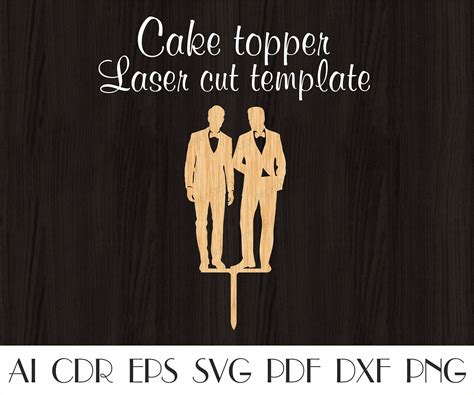Gay Wedding Cake Toppersame Sex Cake Toppergay Wedding Etsy