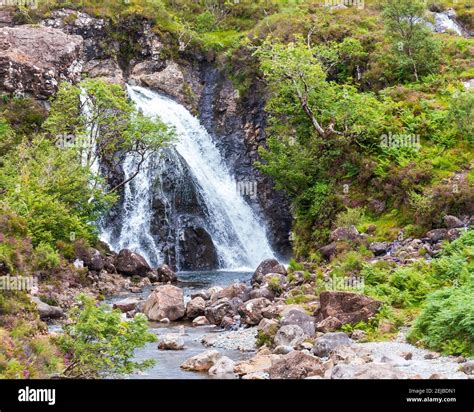 One Of Few Bigger Waterfalls At The Beautiful Fairy Pools On Isle Of