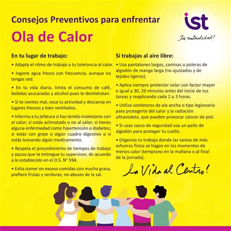 Recomendaciones Con Ola De Calor Instituto De Seguridad Del Trabajo Ist