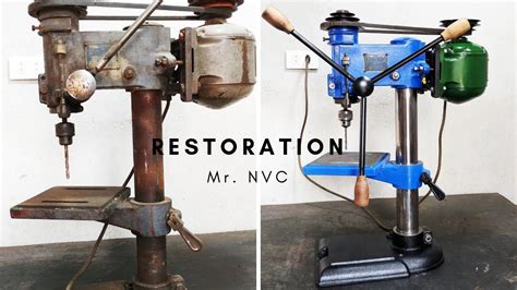 Drill Press Restoration Step By Step Restoration Very Old Drill
