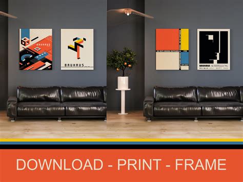36 Piece Wall Art Instant Download Bauhaus Art Prints Etsy