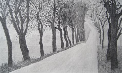 Long Road Ahead Drawing By Neelesh Jain