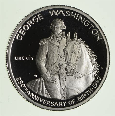 1982 George Washington Commemorative Silver Half Dollar