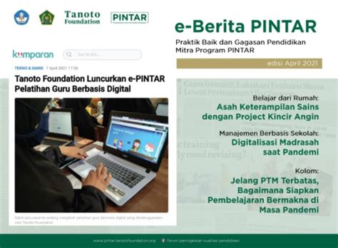 Tanoto Foundation Luncurkan E Berita Pintar 2021 Dinas Dikbud