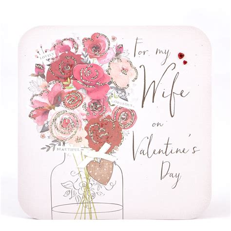 Buy Valentines Day Card Exquisite Collection Wife Roses For Gbp 179