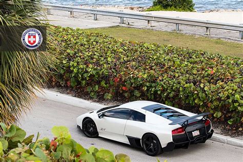 Stunning Matte White Lamborghini Murcielago Sv On Hre Wheels Gtspirit
