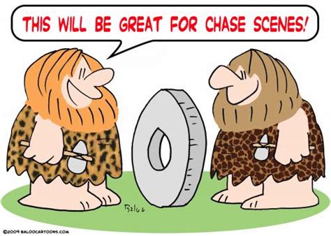 Caveman Wheel Chase Scenes By Rmay Media And Culture Cartoon Toonpool