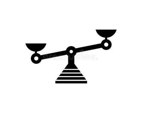 Balance Scale Icon Isolated On White Background Vector Illustration