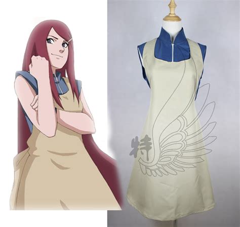 Free Shipping New Naruto Kushina Uzumaki Cosplay Costume Dress For