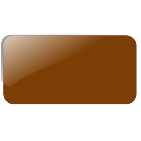 Brown Rectangle Button Panel Png Svg Clip Art For Web Download Clip