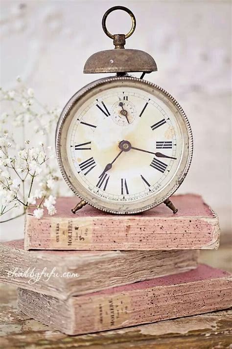 Pink Books Clock Wallpaper Vintage Clock Pink Books