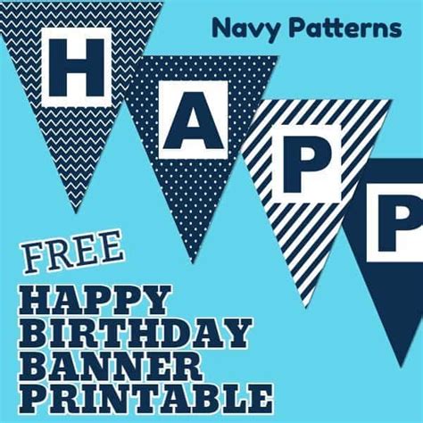 Free Happy Birthday Banner Printable 17 Unique Banners For Your Party