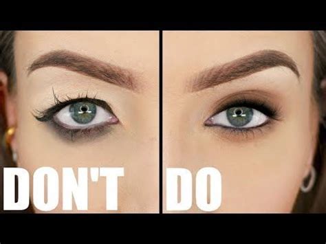 How to not get eyeliner on eyelids. HOODED EYES DOS & DON'TS (Not Exaggerated) | Stephanie Lange - YouTube in 2019 | Hooded eye ...