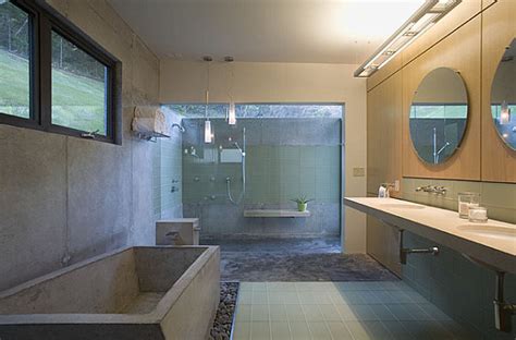 The shower drain sounds workable. 20 Contemporary Bathroom Tubs for a Soothing Experience