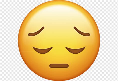 Iphone Emoji Sadness Smiley Emoji Elektronik Wajah Emotikon Png