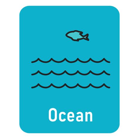Ocean Lightblue Flashcard Png And Svg Design For T Shirts
