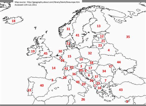 Plain Map Of Europe Secretmuseum