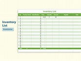 EXCEL of Simple Inventory List.xlsx | WPS Free Templates