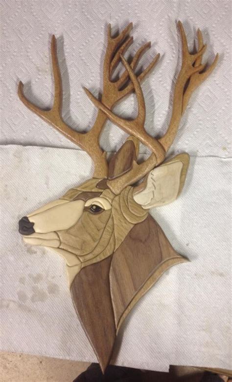 Deer Ed Pike Intarsia Wood Patterns Antler Art Wood Art