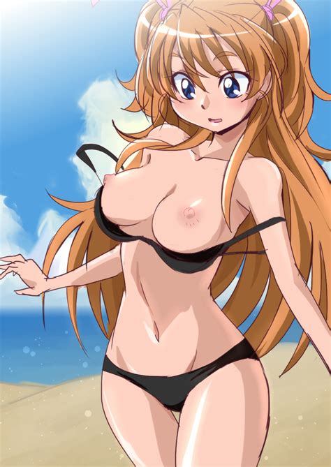 Oimanji Houjou Hibiki Precure Suite Precure 10s 1girl Beach