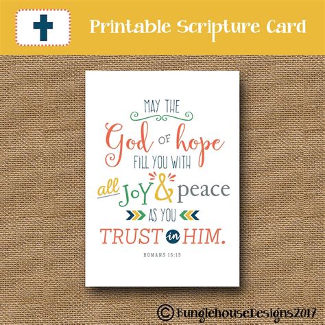 Bible Verse Encouragement Card Printable Christian Greeting Etsy