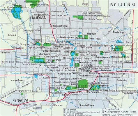 Beijing Tourist Attractions Map Tourist Destination In The World