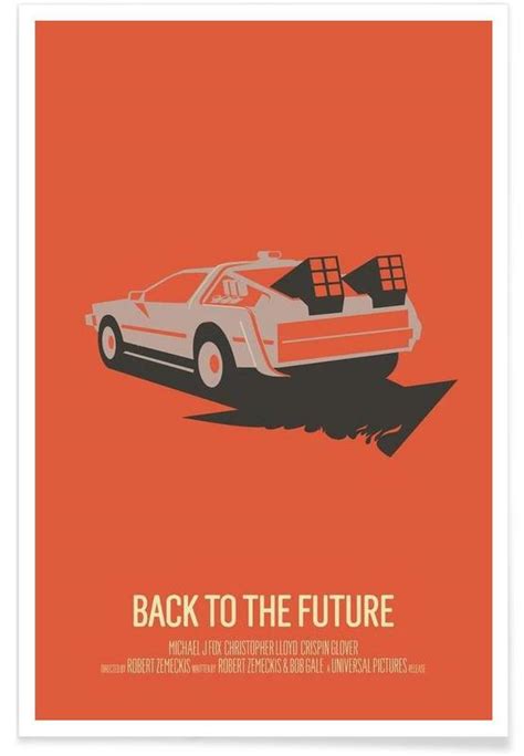 Back To The Future 2 Minimalist Póster Juniqe