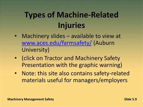 Ppt Machinery Management Safety Powerpoint Presentation Free