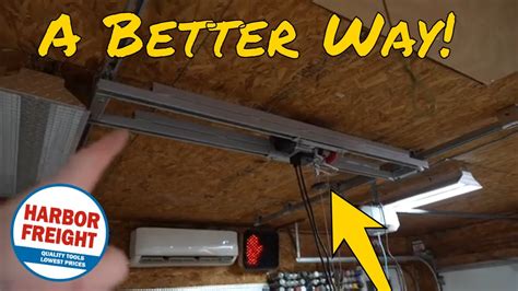 Installing An Electric Hoist From Harbor Freight In My Garage Using