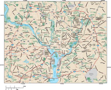 Washington Metro Area Wall Map By Map Resources Mapsales