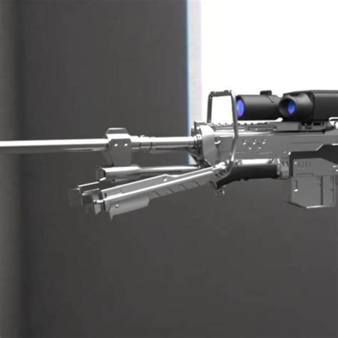 Halo 5 Sniper Rifle Cgtrader