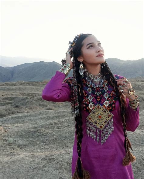 Turkmen Girl Turkmenistan Turkmenistan Central Asia Hijab