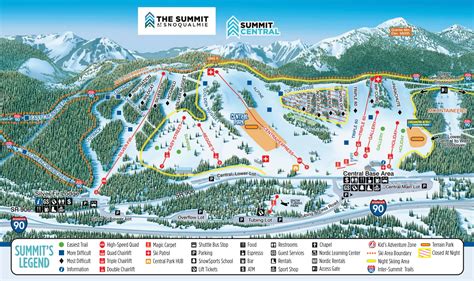 Snoqualmie Pass Trail Map