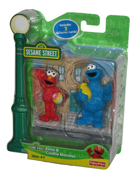 Sesame Street Elmo Cookie Monster Fisher Price Figure Pack Ebay