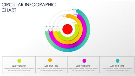Create Stunning Chart In Powerpoint Circular Multicolor Graphic