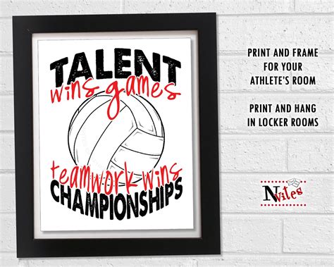 Volleyball Locker Sign Printable Volleyball Team Colors Sign Etsy
