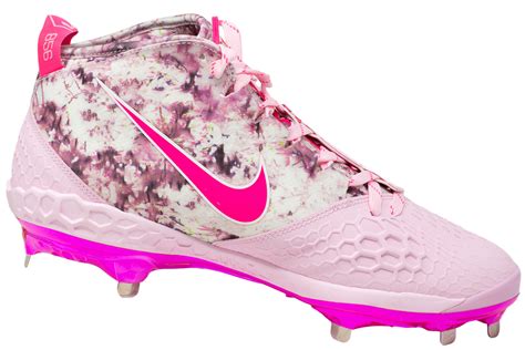 Mike Trout Signed Pair 2 Of Angels Pink Nike Zoom Baseball Cleats