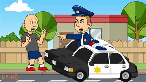 Classic Caillou Steals A Police Cararrested Youtube