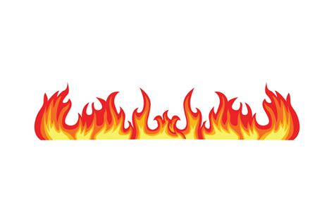 Line Of Flames Svg Cut File By Creative Fabrica Crafts · Creative Fabrica