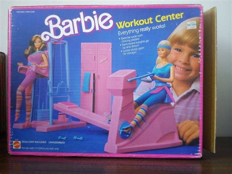 Barbie Muebles Workout Center Gimnasio De Los 80s Con Caja 1980s Barbie