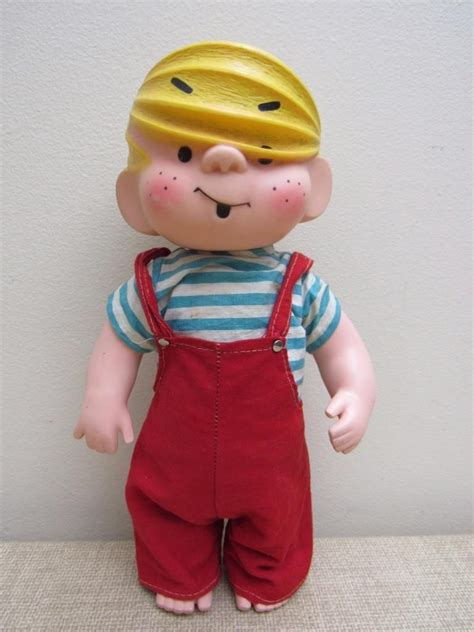 Rare Vintage 1958 Hkk 14 Vinyl Rubber Dennis The Menace Toy Doll