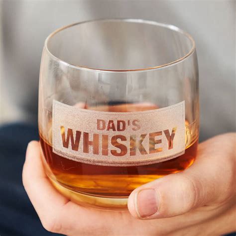 Personalised Message Whiskey Glass By Sophia Victoria Joy