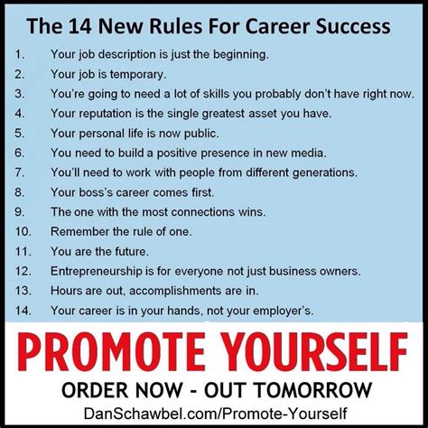 14 Rules For Career Success Career Motivation Career Advice Job Motivation