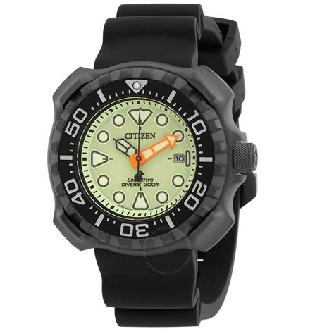 Citizen Promaster Diver Eco Drive Green Dial Mens Watch Bn0227 17x