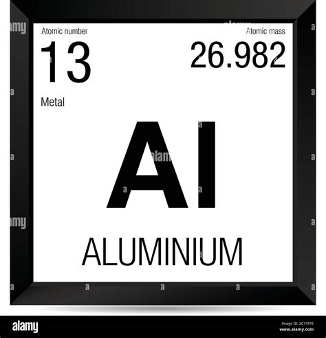 Aluminium Symbol Element Number 13 Of The Periodic Table Of The