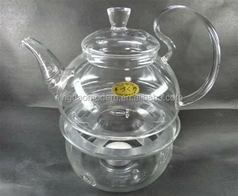 Wholesale Borosilicate Heat Resistant Clear Glass Teapot With Infuser With Warmer Buy