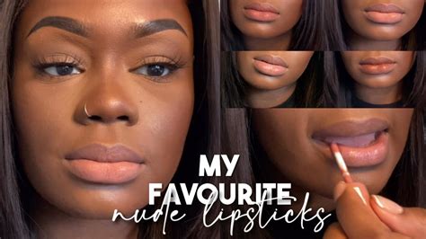 My Favourite Nude Lipsticks For Black Women Mac Nyx Try On