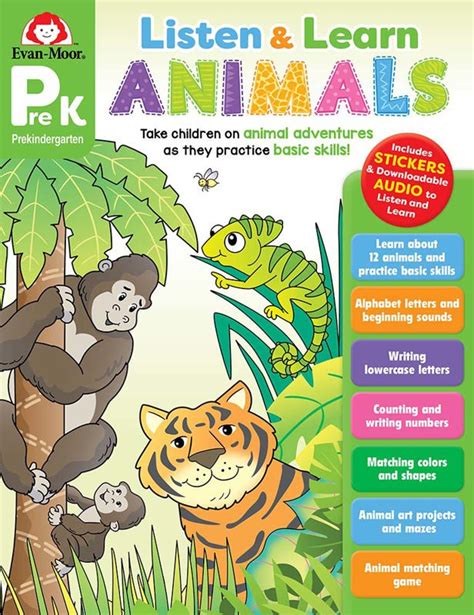A Brighter Child Listen And Learn Animals Grade Prek Phonics