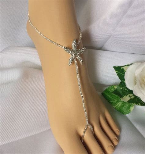 Bridal Starfish Foot Jewelry Wedding Starfish By Jewelrybyangel 1500
