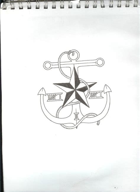 33 Best Anchor Stencil Nautical Star Tattoo Images On